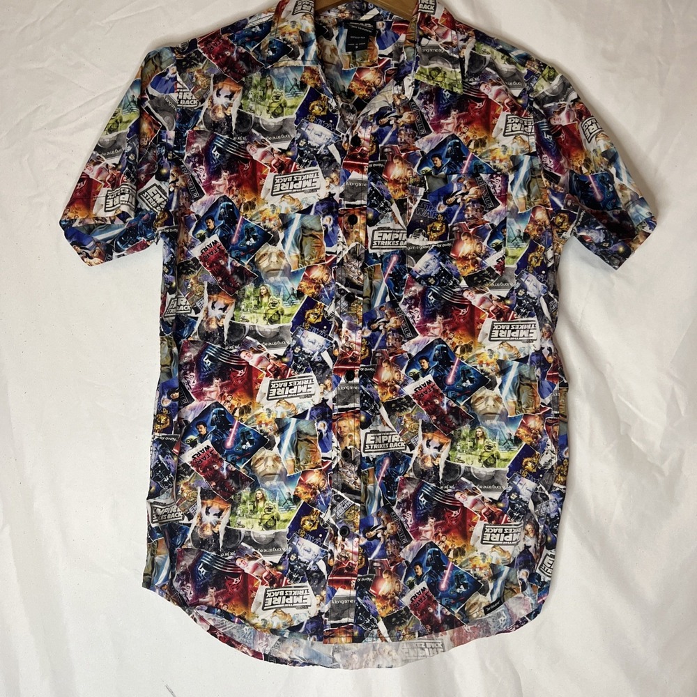 Disney Star Wars Empire Strikes Back 40th Skywalker Saga Camp Shirt small preown